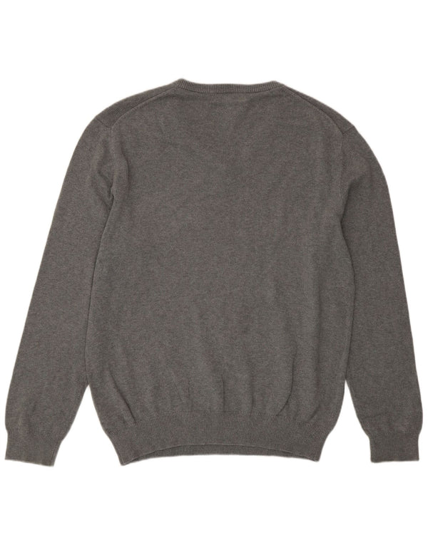 Crew Clothing - Jersey con cuello en V para hombre, talla XL, algodón gris