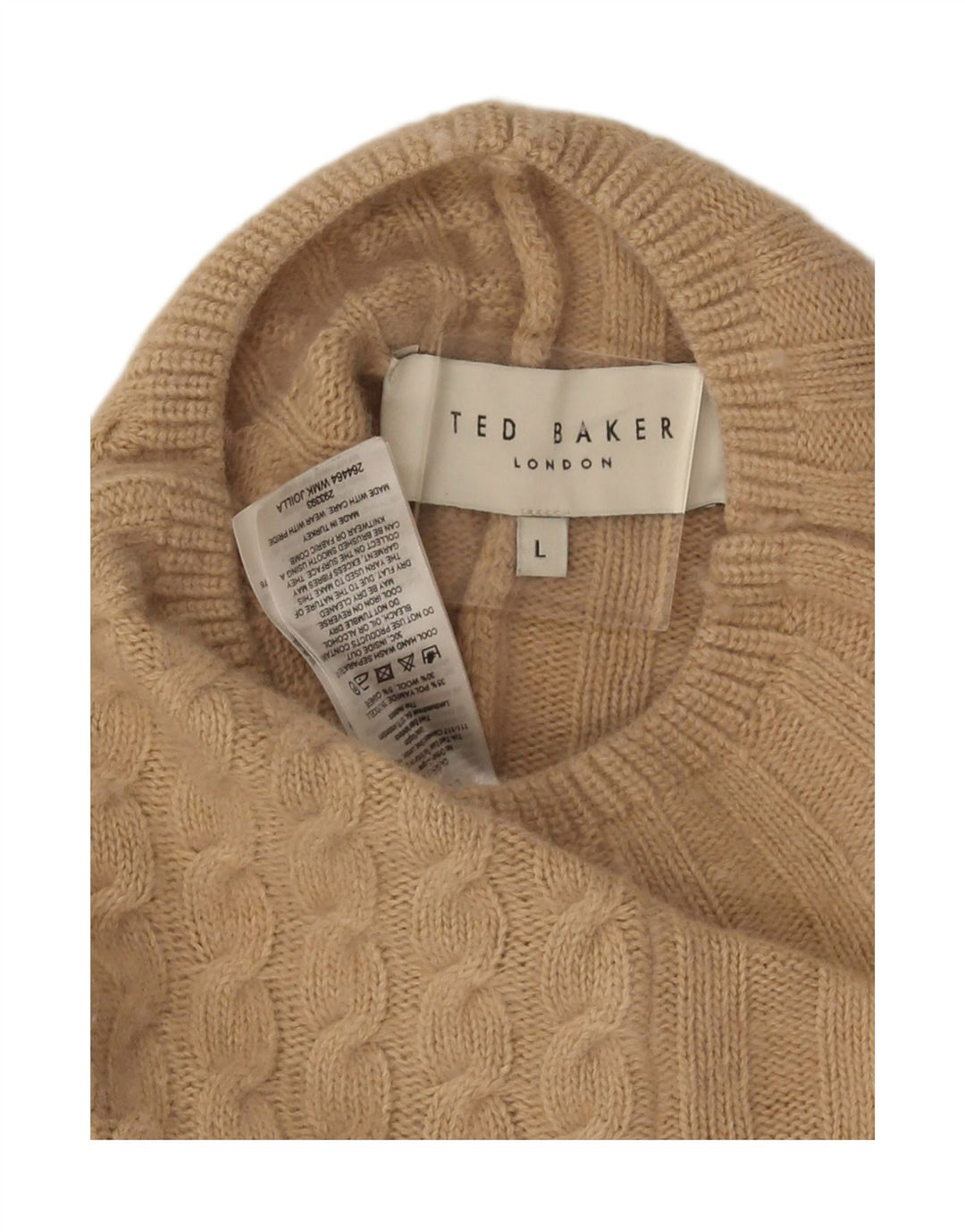 Ted Baker Poncho Jumper para mujer UK 46 Large Beige Poliamida
