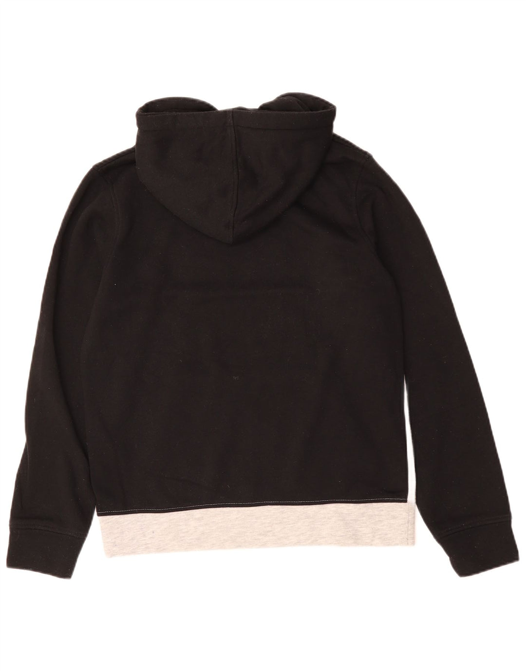 JACK & JONES Hombre Sudadera con capucha gráfica Jumper Small Black Colourblock Cotton