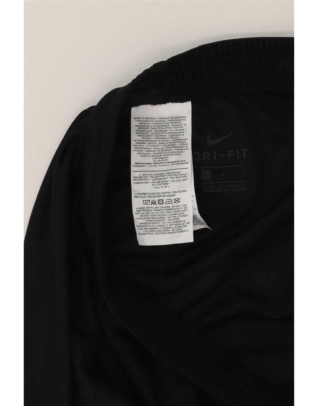 Nike Dri Fit - Pantalones cortos deportivos para hombre (poliéster), color negro
