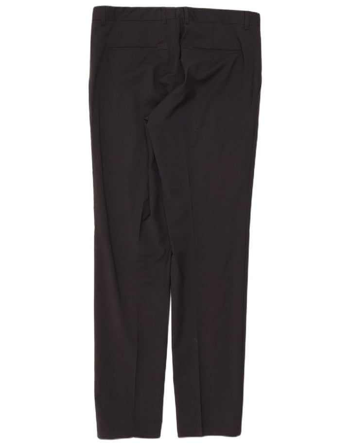 Calvin Klein Traje de 2 piezas con 2 botones para hombre IT 50 Grande W34 L33 Lana negra