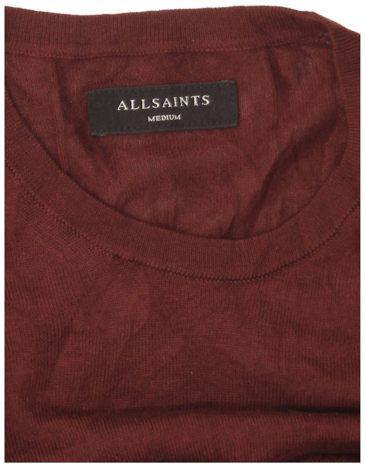All Saints Jersey Con Cuello Barco Para Hombre Marrón Medio