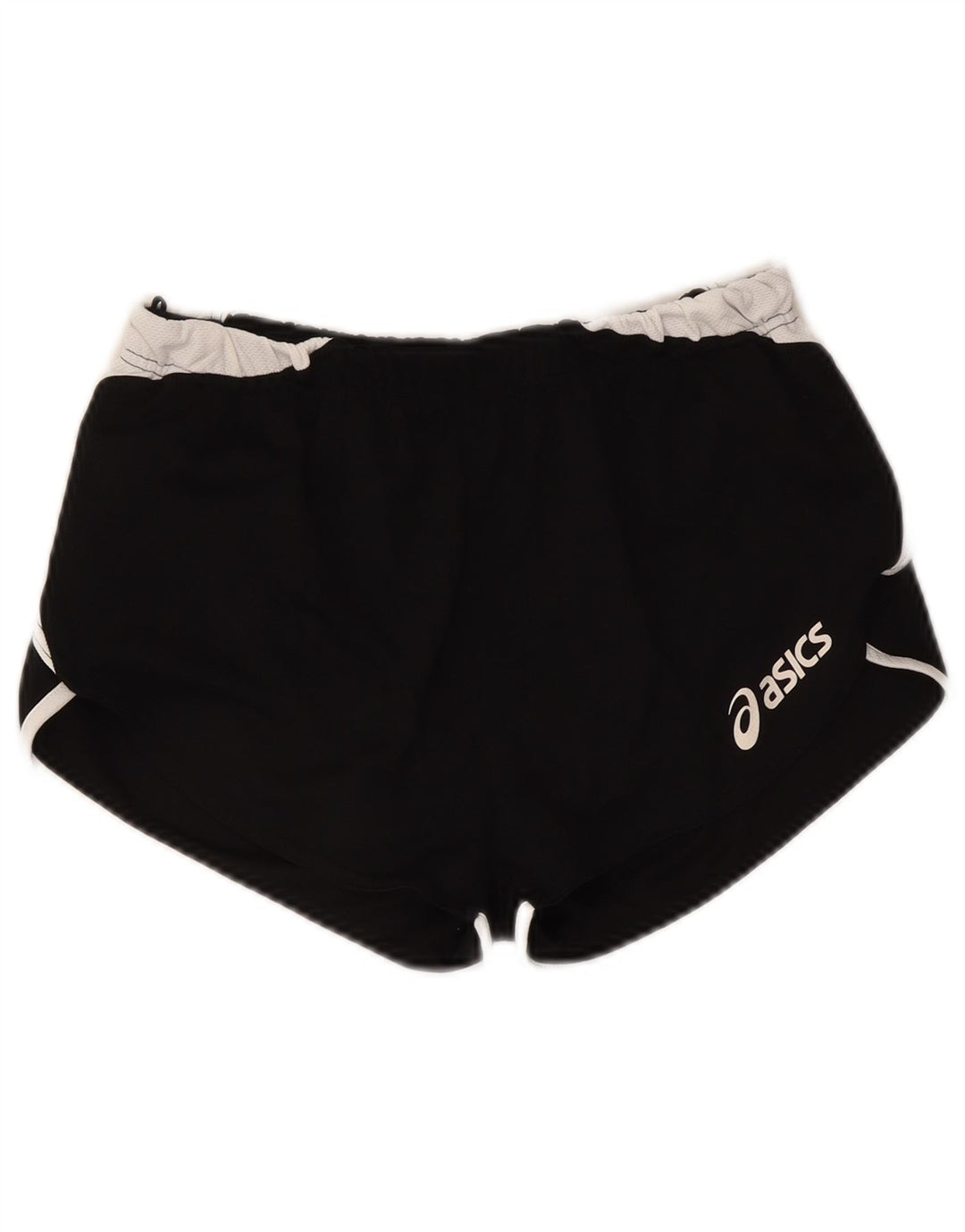 Asics Shorts deportivos gráficos para mujer UK 10 Small Black Colourblock Poliéster