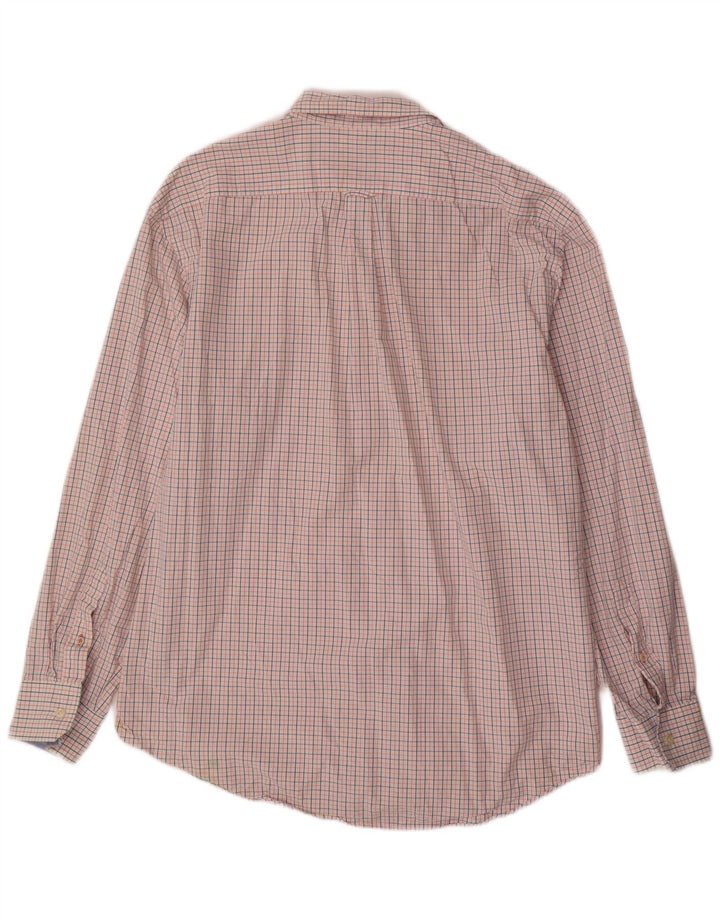 IZOD Camisa Hombre XL Algodón Cuadros Rosa