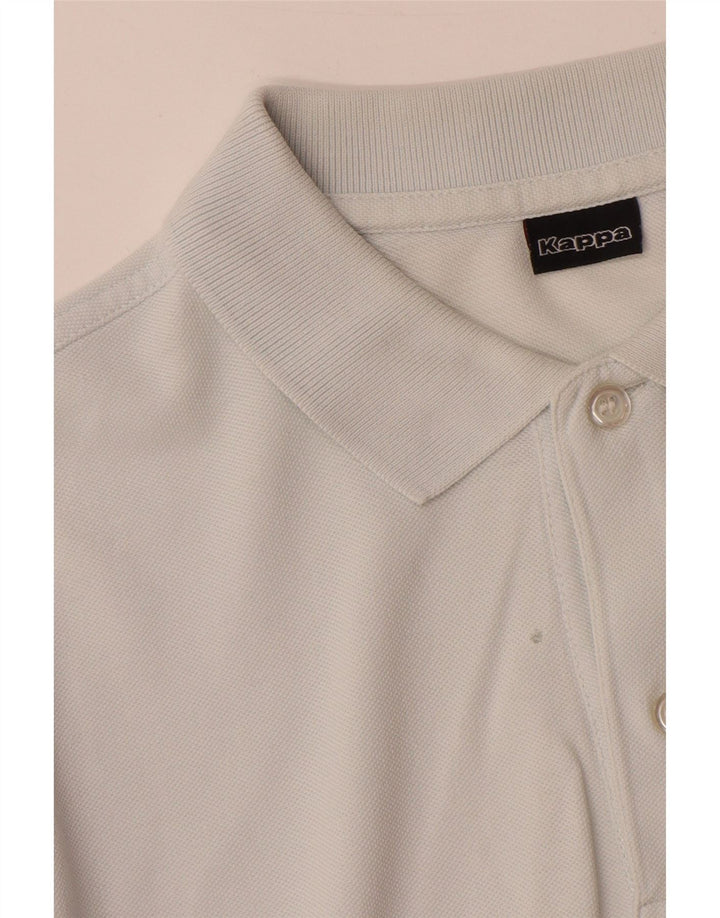 Polo Kappa Hombre Algodón Blanco Mediano