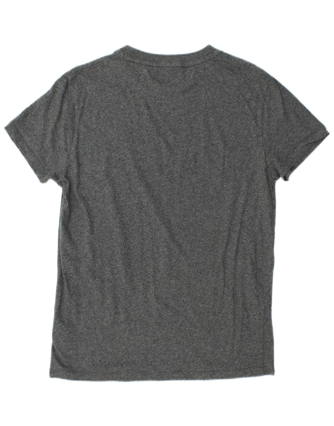 SUPERDRY Hombre Camiseta Top Algodón Moteado Gris Medio