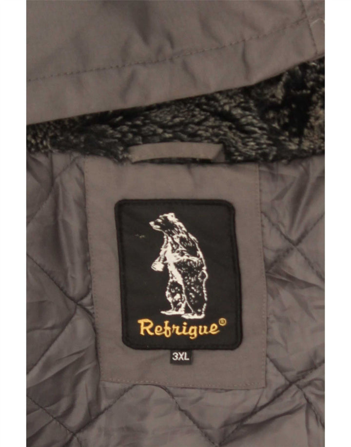 Refrigiwear Parka con capucha para hombre UK 46 3XL Gris