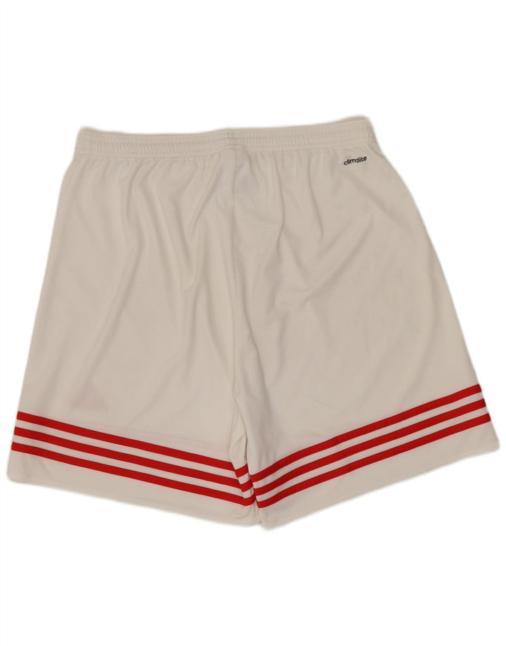 ADIDAS Pantalones cortos deportivos Climalite para hombre Poliéster blanco grande