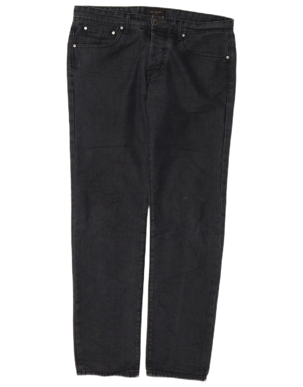 Vaqueros rectos para hombre de Ted Baker W32 L30 Negro