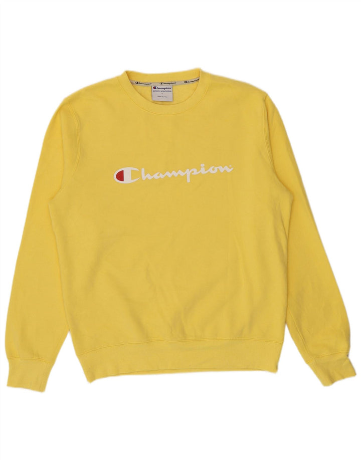 Champion Sudadera Gráfica para Hombre Jersey Grande De Algodón Amarillo