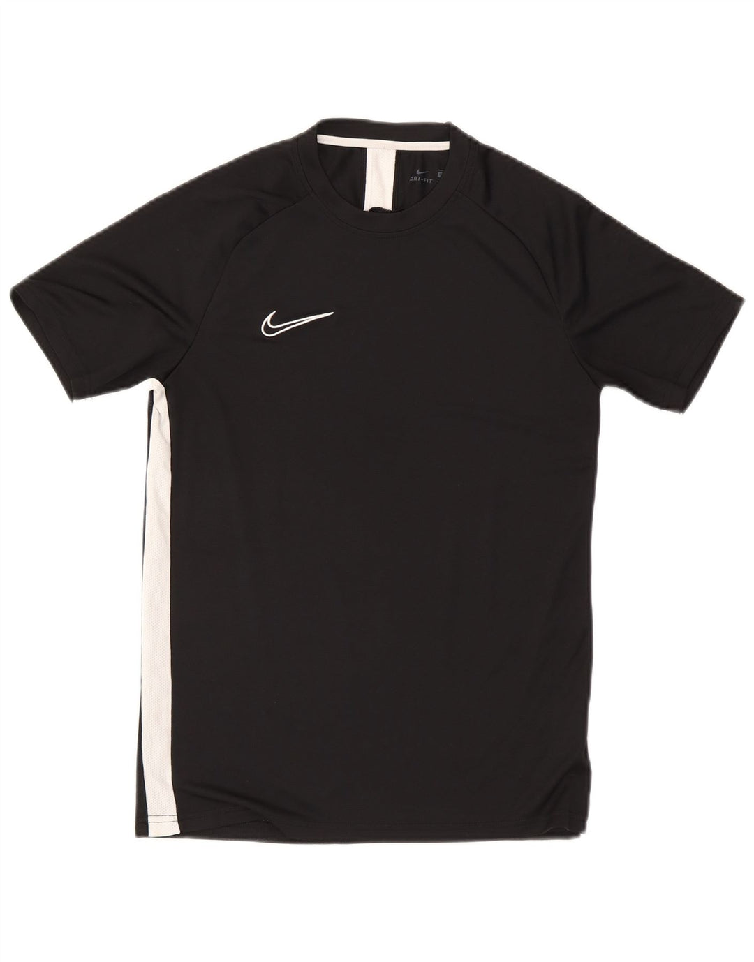 Camiseta Nike Dri Fit para hombre Top medio negro color block Poliéster