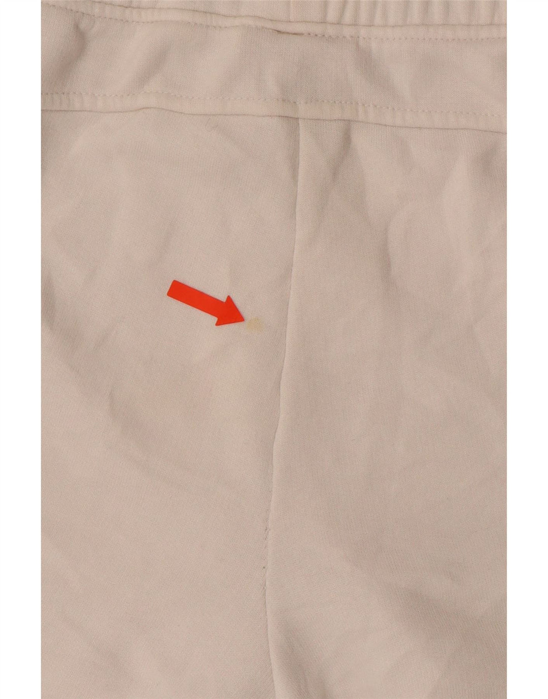 PUMA Pantalones cortos deportivos gráficos para mujer UK 8 Small Off White Colourblock Cotton