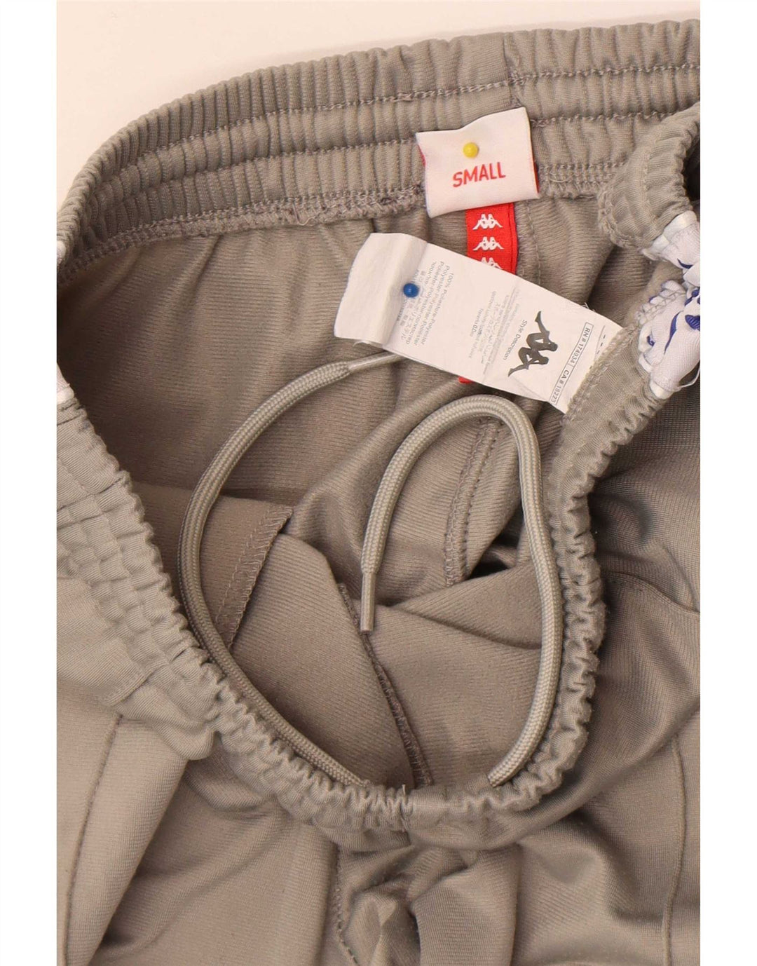 Kappa Hombre Pantalones De Chándal Gráfico Joggers Small Gris Colorblock