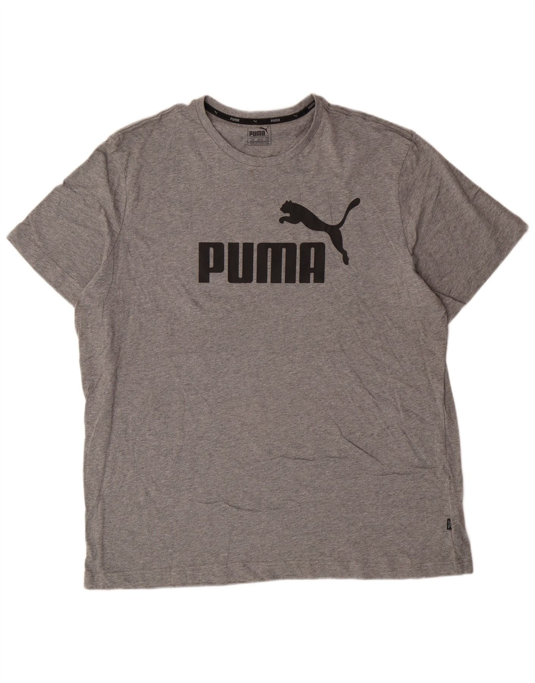 Puma Camiseta gráfica para hombre Top 2XL Algodón gris