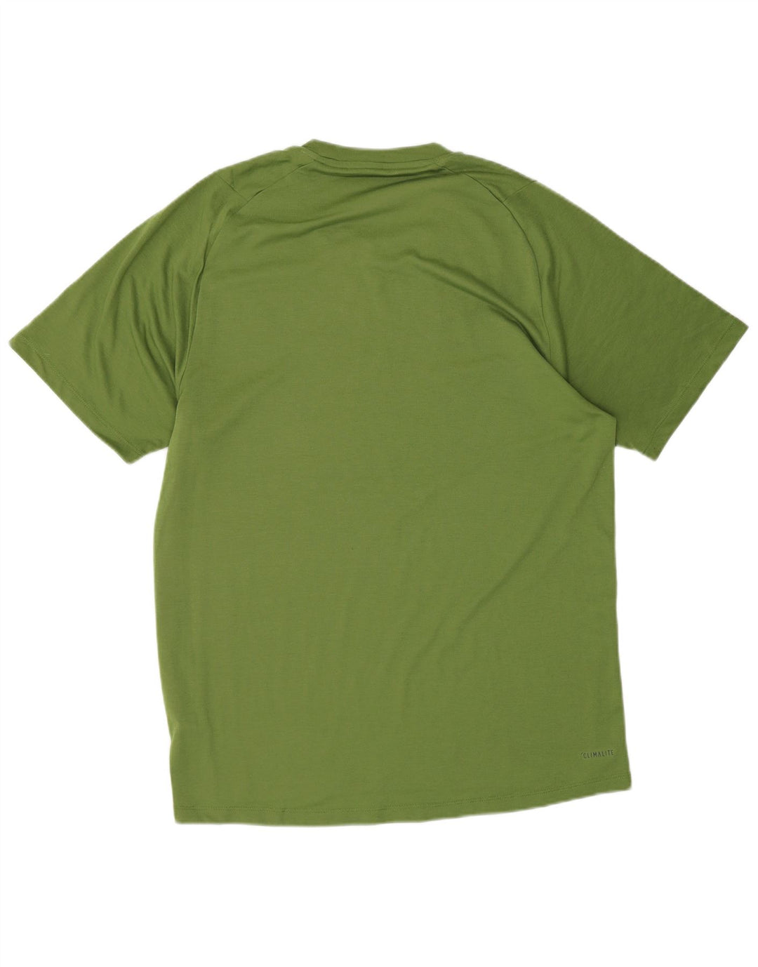 Adidas Hombre Climalite Camiseta Top Poliéster Verde Medio