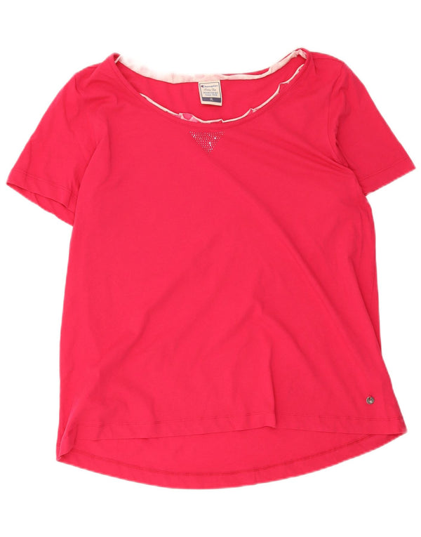 Champion Camiseta Mujer Top UK 40 XL Algodón Rosa