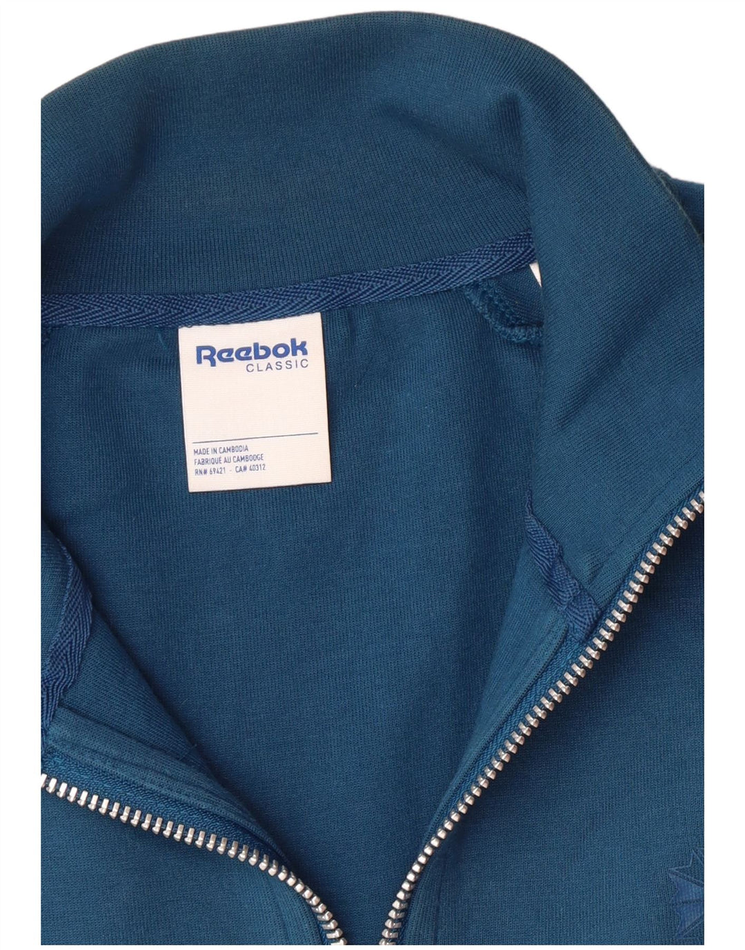 REEBOK Sudadera con gráfico extragrande para mujer UK 8/10 Small Blue