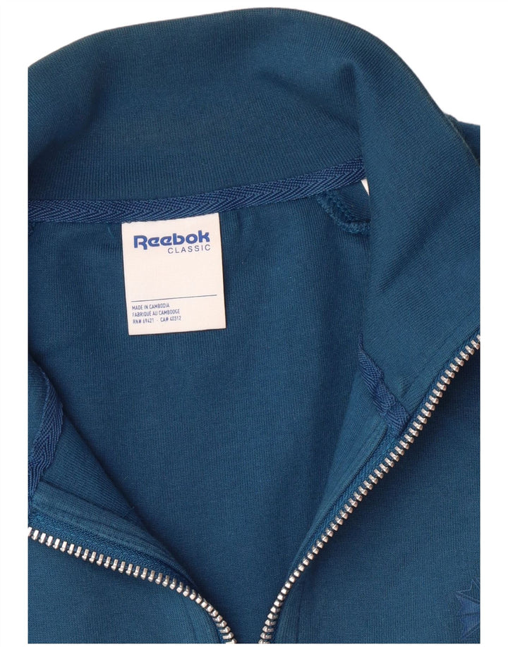 REEBOK Sudadera con gráfico extragrande para mujer UK 8/10 Small Blue