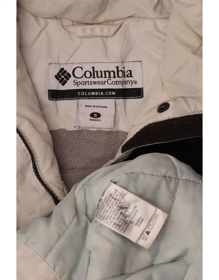 Columbia Chaqueta Acolchada Extragrande para Mujer UK 40 Small Azul Marino Colorblock