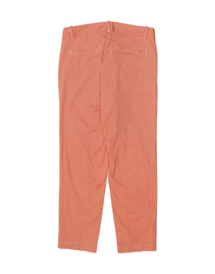 DOCKERS Womens Abstract Pattern Cropped Trousers US 8 Medium W32 L26 Pink Vintage Dockers and Second-Hand Dockers from Messina Hembry 