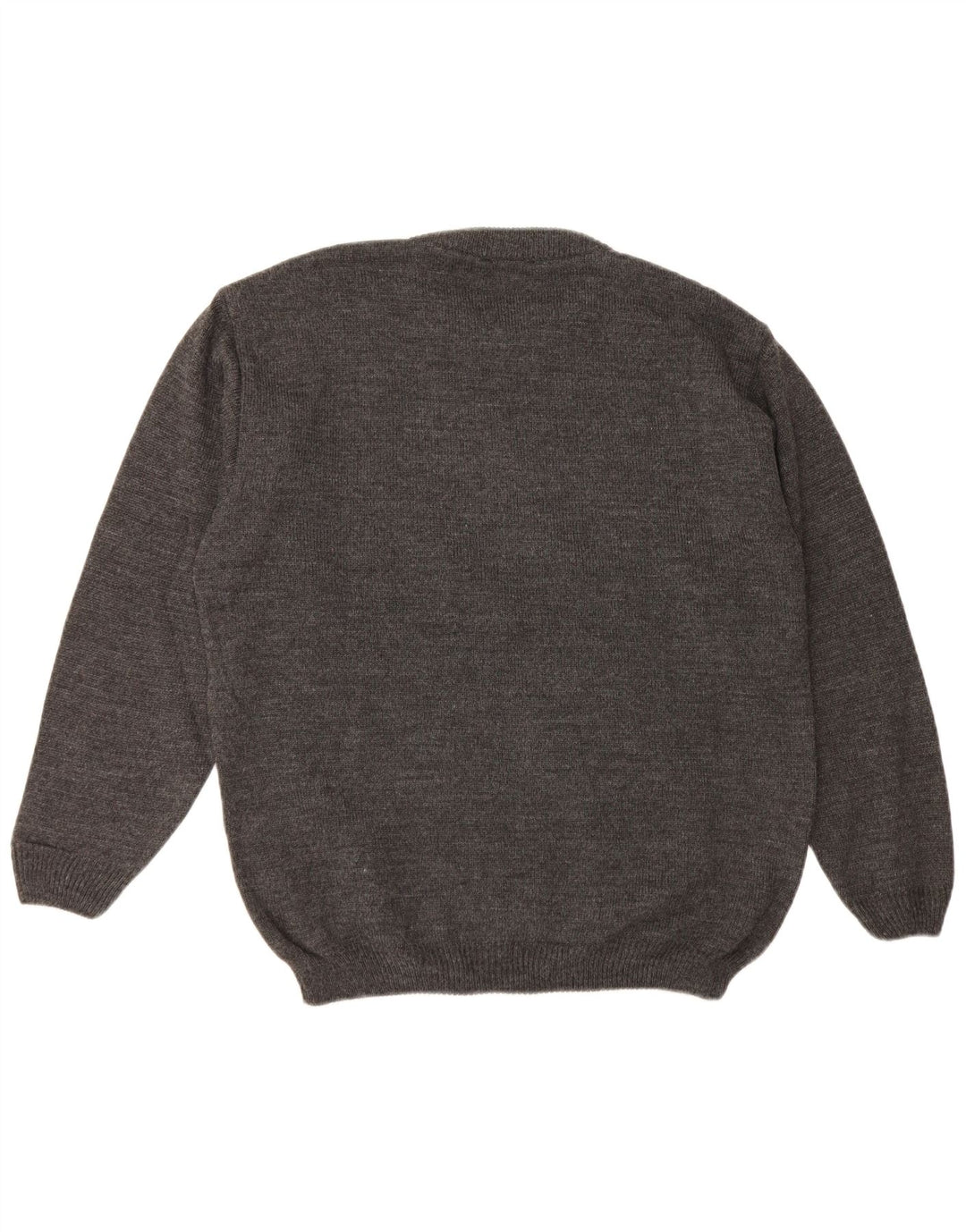 Basicline Jersey de cuello redondo para hombre UK 42/44 Large Grey Check Acrílico