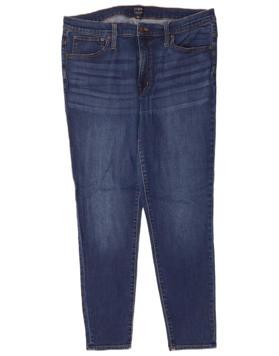 J. CREW Vaqueros pitillo de talle alto para mujer W33 L28 Azul
