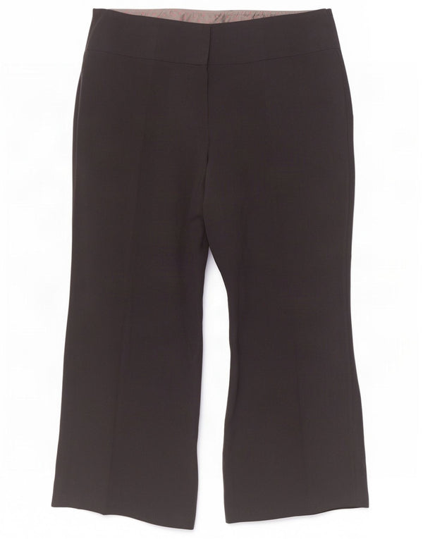 Marks & Spencer Pantalones informales de pierna ancha para mujer UK 18 XL W38 L28 Negro