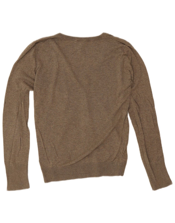 Topshop Jersey con cuello en V para mujer UK 40 Algodón gris medio