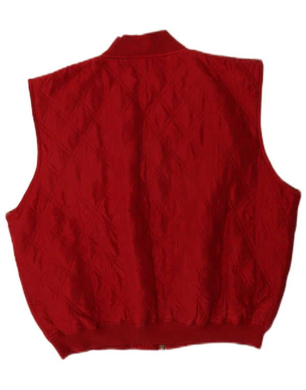 Chaleco acolchado para mujer Naf UK 40 Seda roja mediana