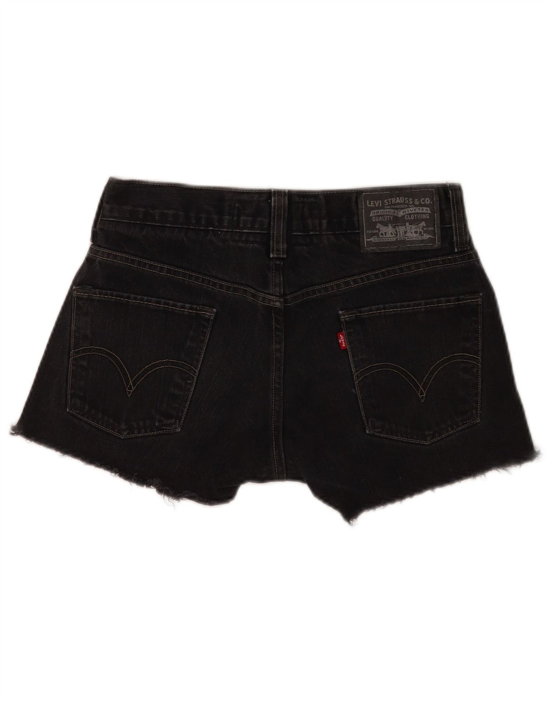 Levi's Mujer 511 Shorts De Mezclilla Ajustados W30 Algodón Negro Mediano