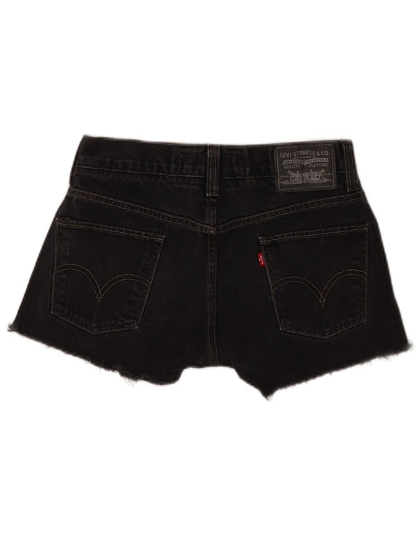 Levi's Mujer 511 Shorts De Mezclilla Ajustados W30 Algodón Negro Mediano