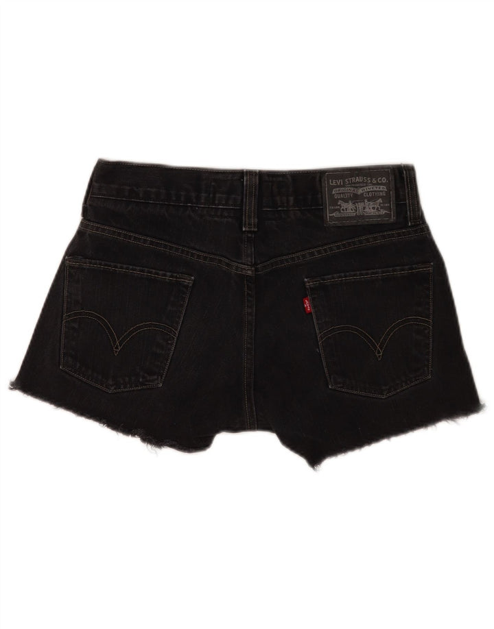 Levi's Mujer 511 Shorts De Mezclilla Ajustados W30 Algodón Negro Mediano