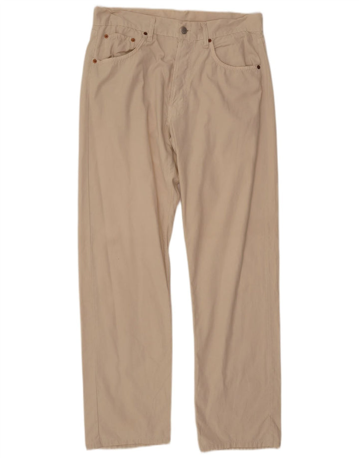 REPLAY Pantalón casual recto para hombre W36 L34 Algodón beige