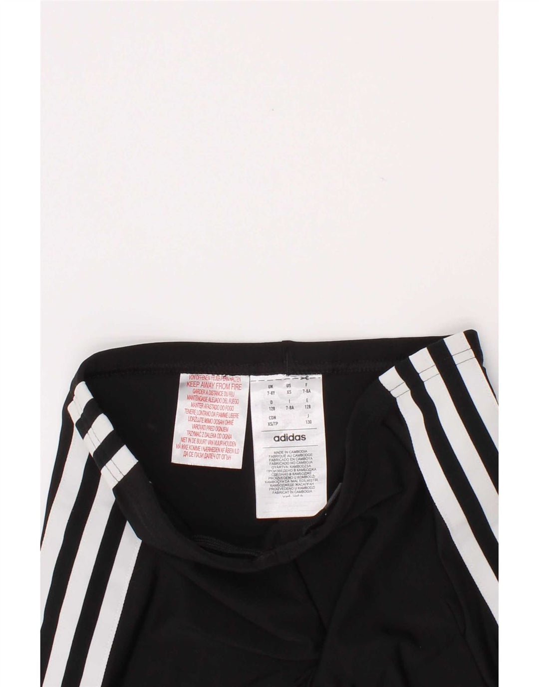 Adidas Leggings Capri Aeroready para niños 7-8 años Negro Poliamida