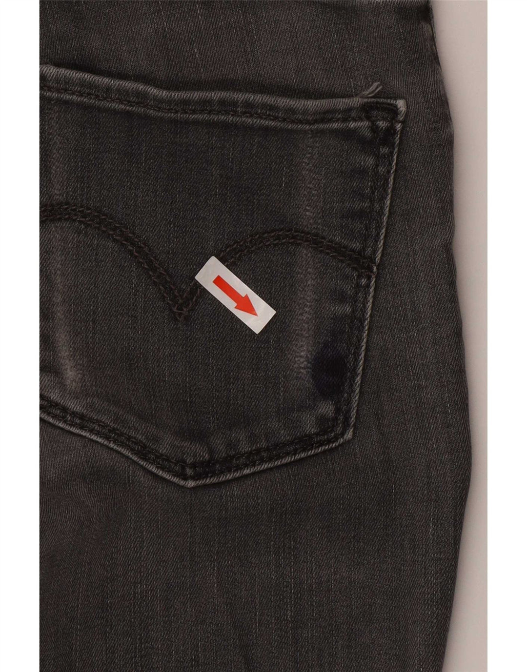 Vaqueros pitillo Levi's para mujer W26 L34 Algodón gris