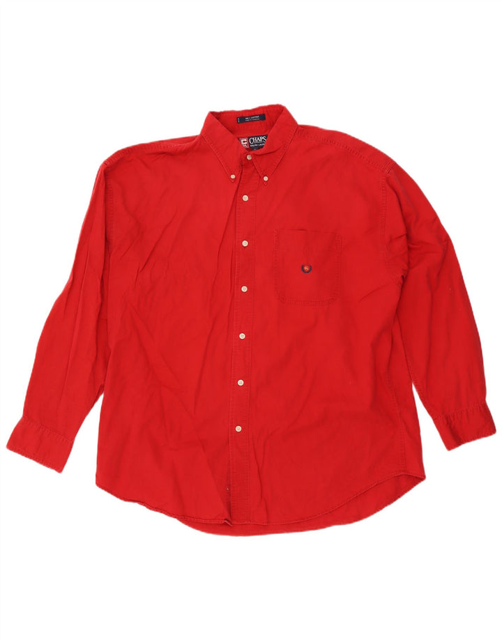 Chaps Ralph Lauren Camisa Hombre XL Algodón Rojo