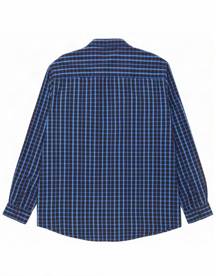 Wrangler Camisa Regular Fit para Hombre 3XL Algodón A Cuadros Azul