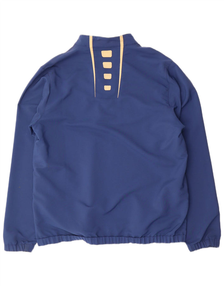 Umbro Mens Graphic Pullover Chándal Top Chaqueta Grande Azul Rayas