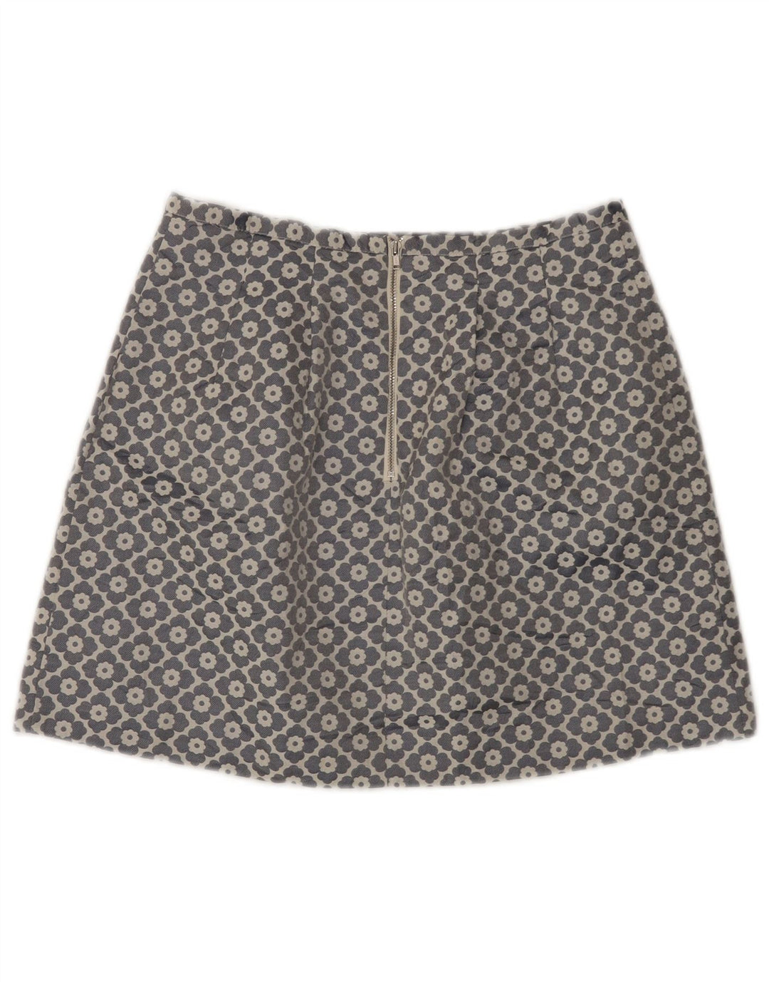 Minifalda Oasis para mujer UK 10 Small W28 Poliéster floral gris