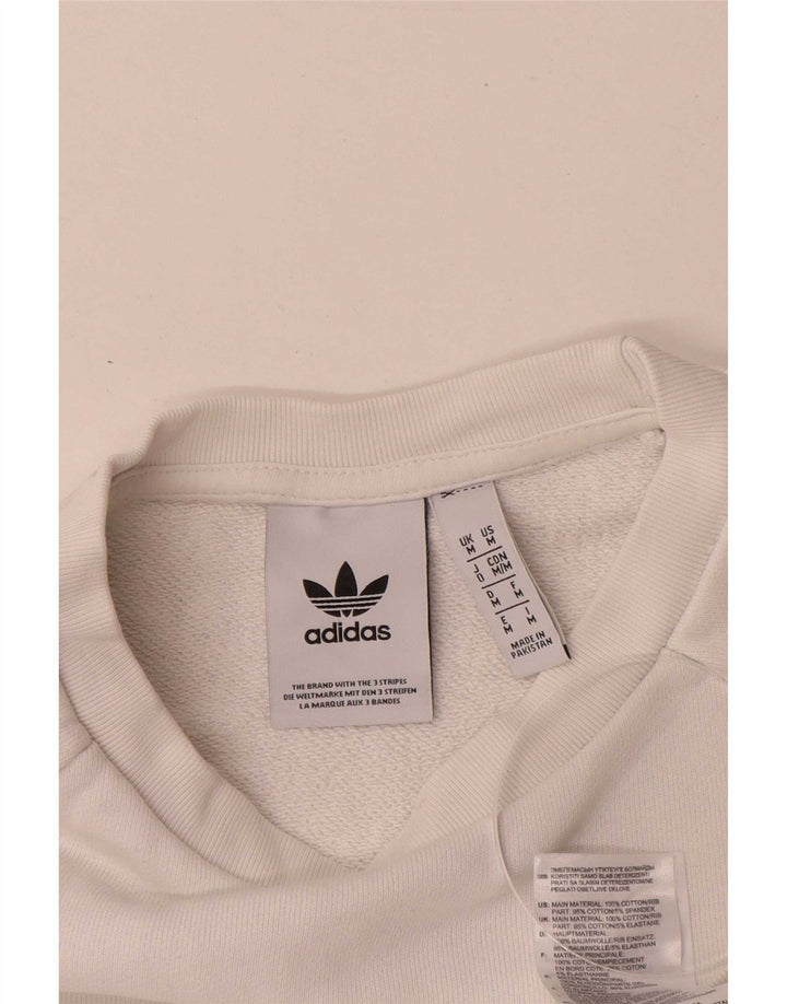 Sudadera Adidas Mujer Jumper Medium Blanco Algodón