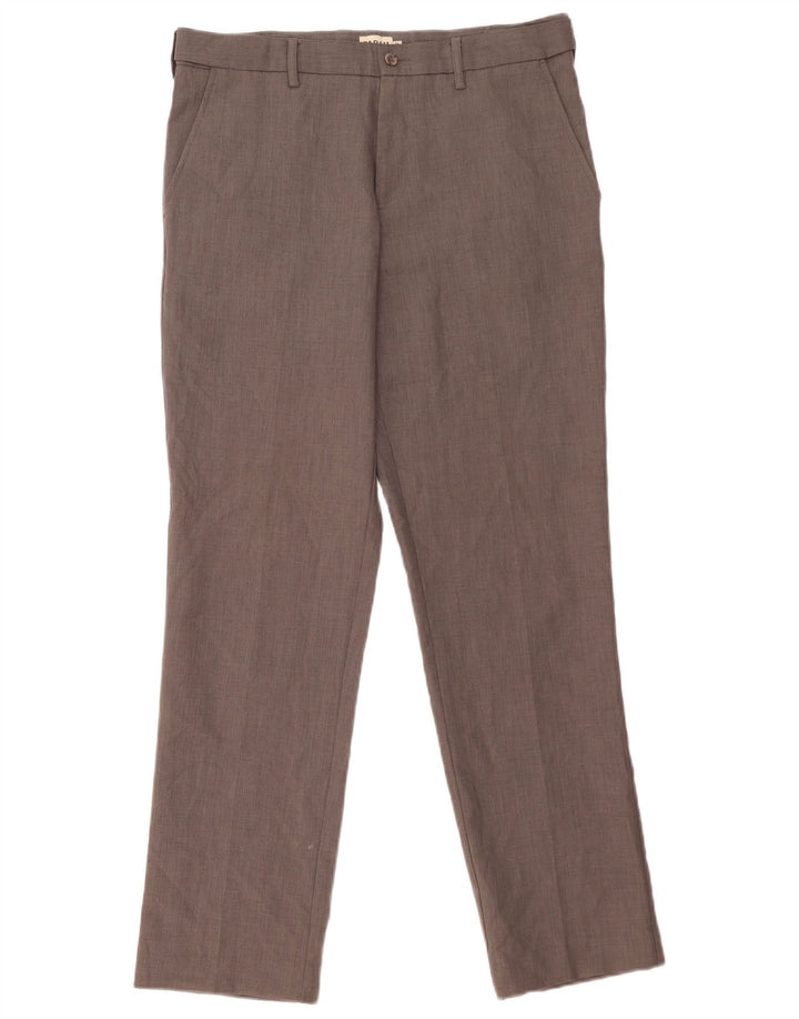 Farah Pantalón Chino Regular Para Hombre W34 L31 Poliéster Gris