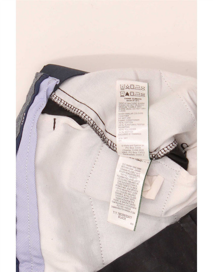 Marks & Spencer Pantalones cortos chinos para hombre W30 Algodón negro mediano
