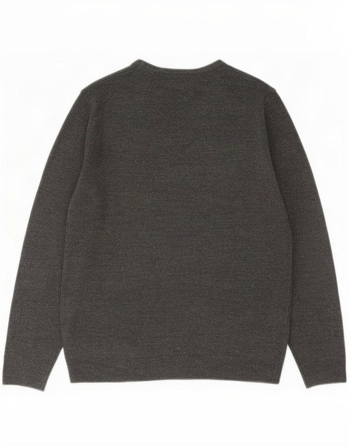 Marks & Spencer Jersey con Cuello en V para Hombre Jersey de Cachemira Gris Grande