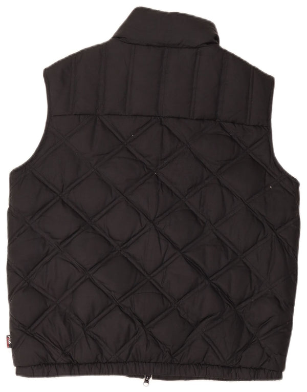 Fila Chaleco acolchado para mujer UK 44 Mediano Poliéster negro
