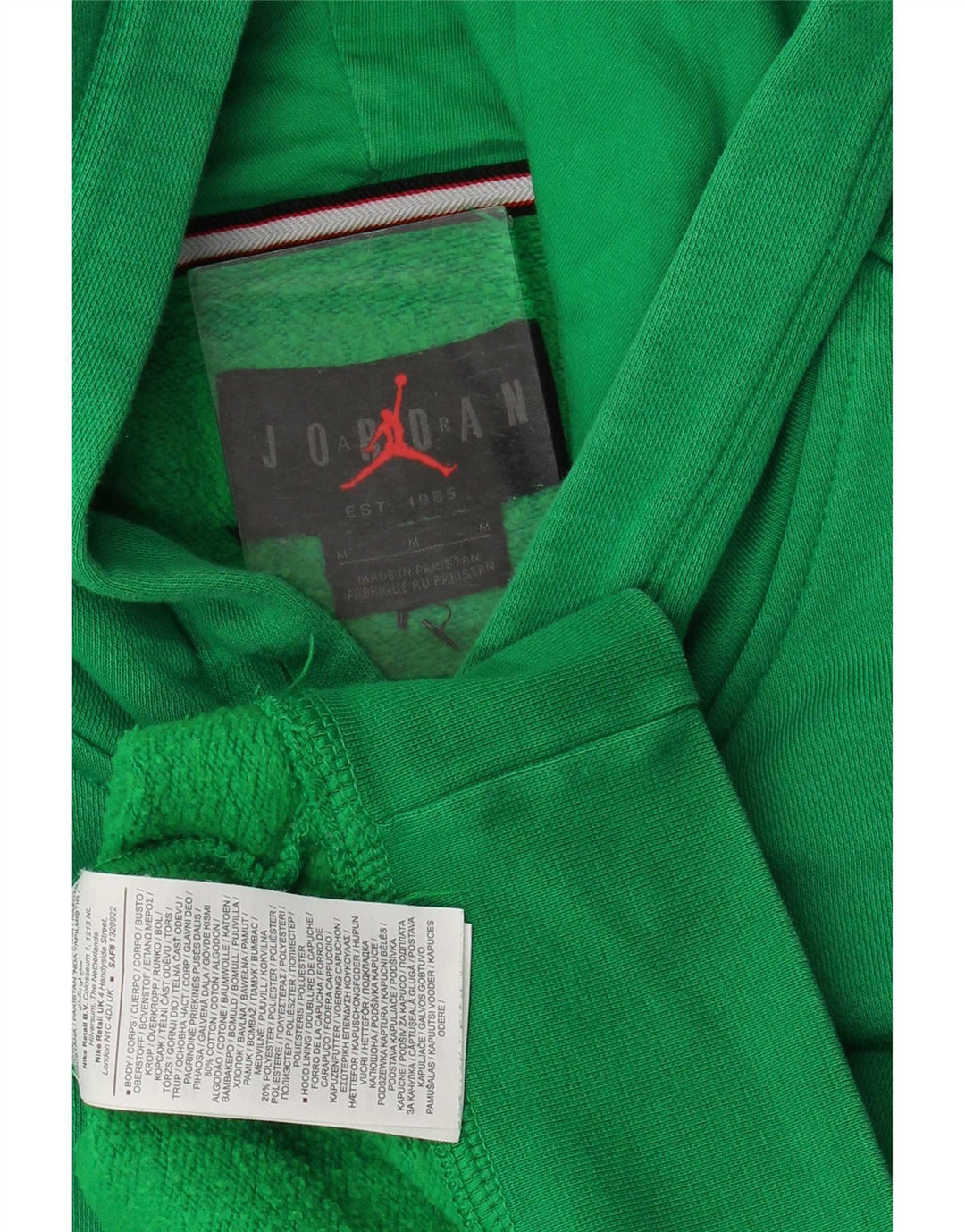 Jersey con capucha Jordan para hombre de algodón verde medio