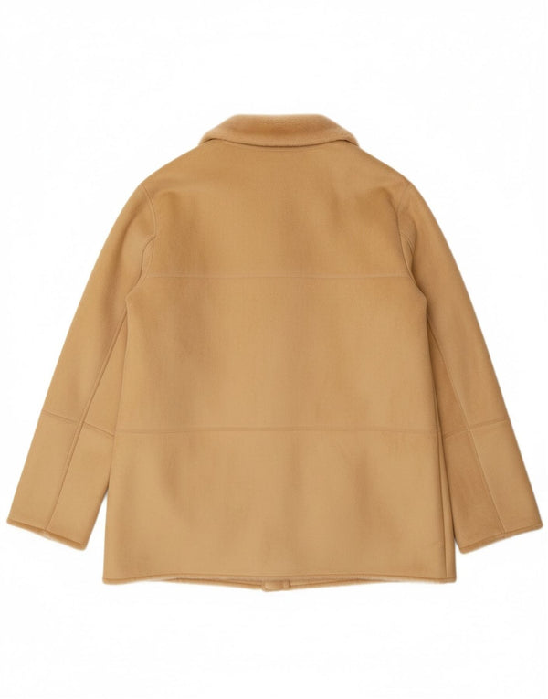 VINTAGE Chaqueta Sherpa para Mujer EU 44 XL Acrílico Beige