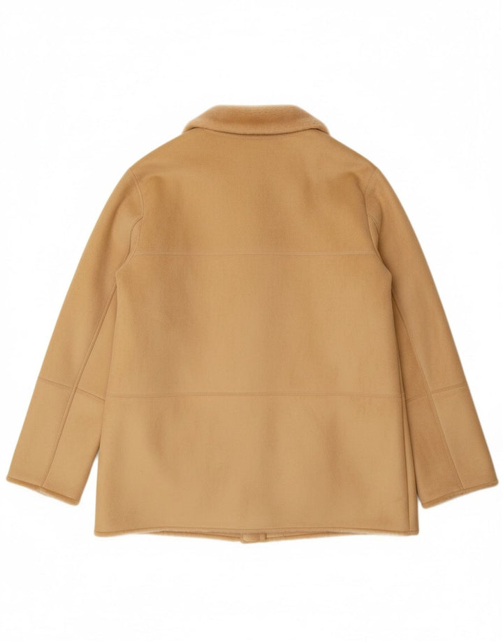 VINTAGE Chaqueta Sherpa para Mujer EU 44 XL Acrílico Beige