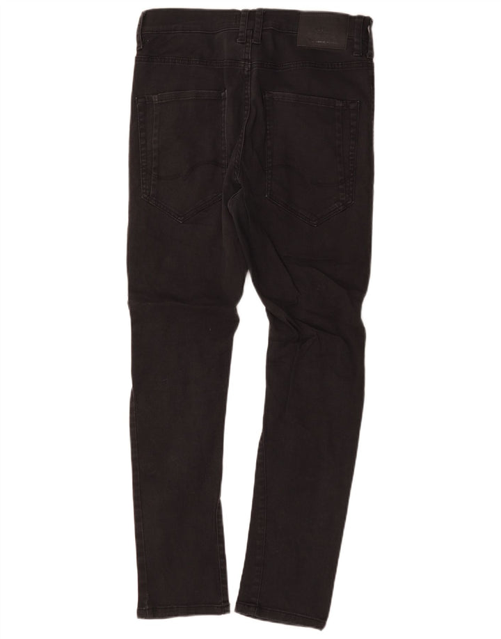 Jack & Jones Vaqueros ajustados para hombre W28 L27 Algodón negro