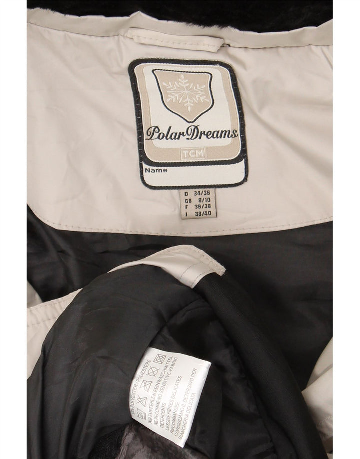 TCM Chaqueta acolchada extragrande para mujer UK 8/10 Small Beige Colorblock