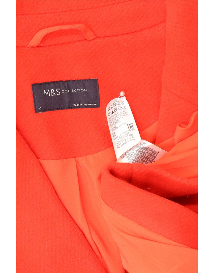 Marks & Spencer Abrigo extragrande para mujer UK 10 Pequeño Poliéster rojo